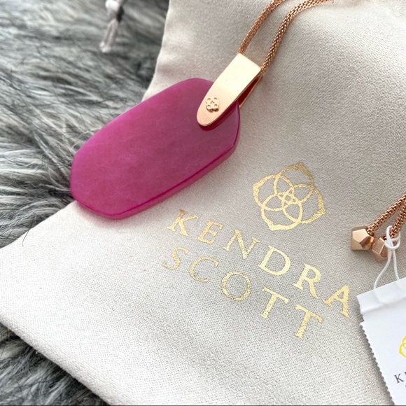 NEW Kendra Scott Inez 14k roseGold adjustable pendant - Picture 2 of 7